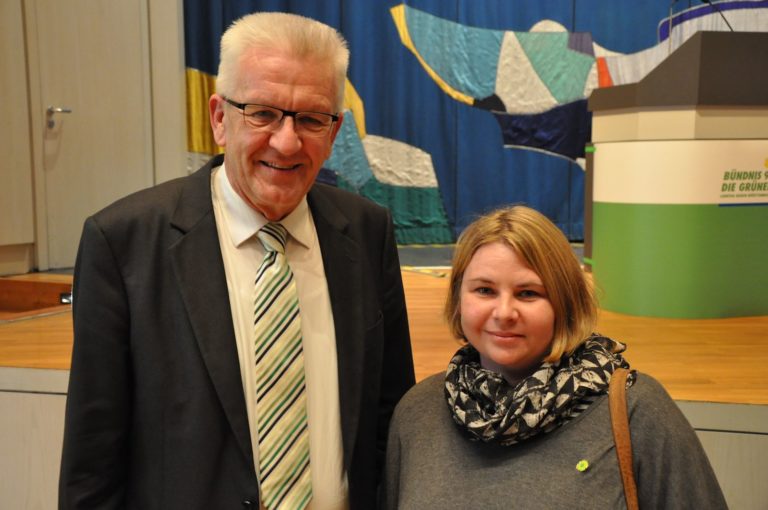 Gemeinderätin aus Altlußheim trifft Winfried Kretschmann