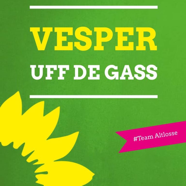 Vesper uff de Gass! 16. Mai, ab 17 Uhr, „Salierplatz“