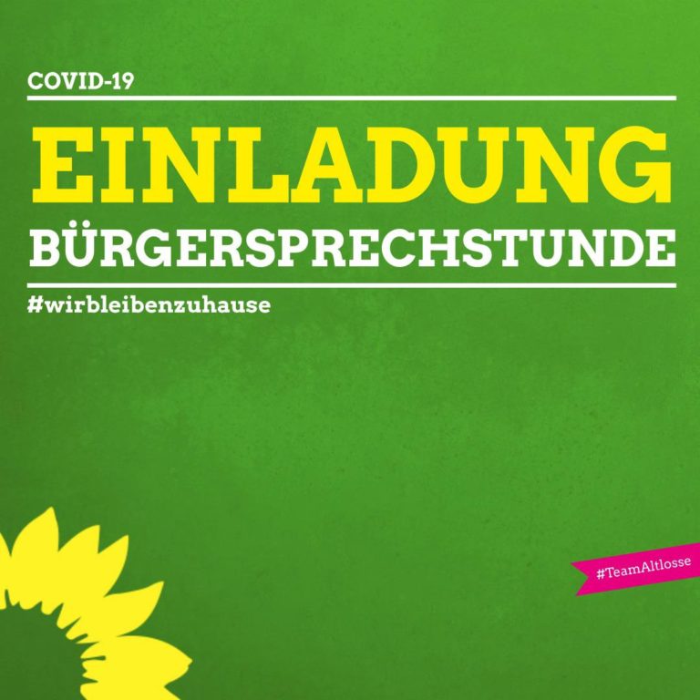 Einladung zur digitalen Bürgersprechstunde