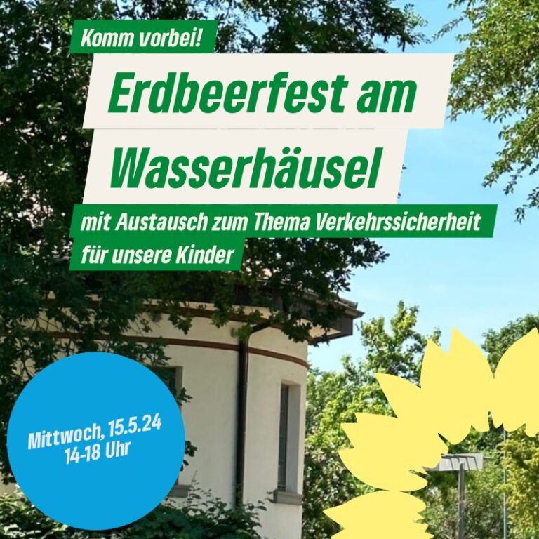 Erdbeerfest mit Unterschriftenaktion für Verkehrsberuhigung